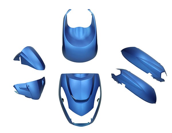 plaatwerkset DMP euro-4/5 peugeot blauw mat 6-delig kisbee