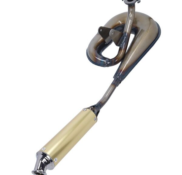 uitlaat tecno circuit (made in EU) blank/goud peugeot