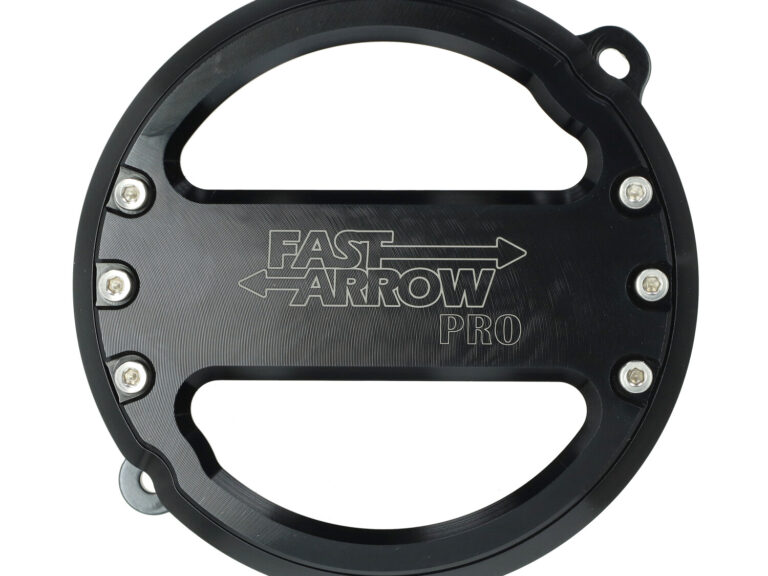 Vliegwieldeksel Fast Arrow Pro Cnc Gefreesd Met Venster Zwart Puch Maxi