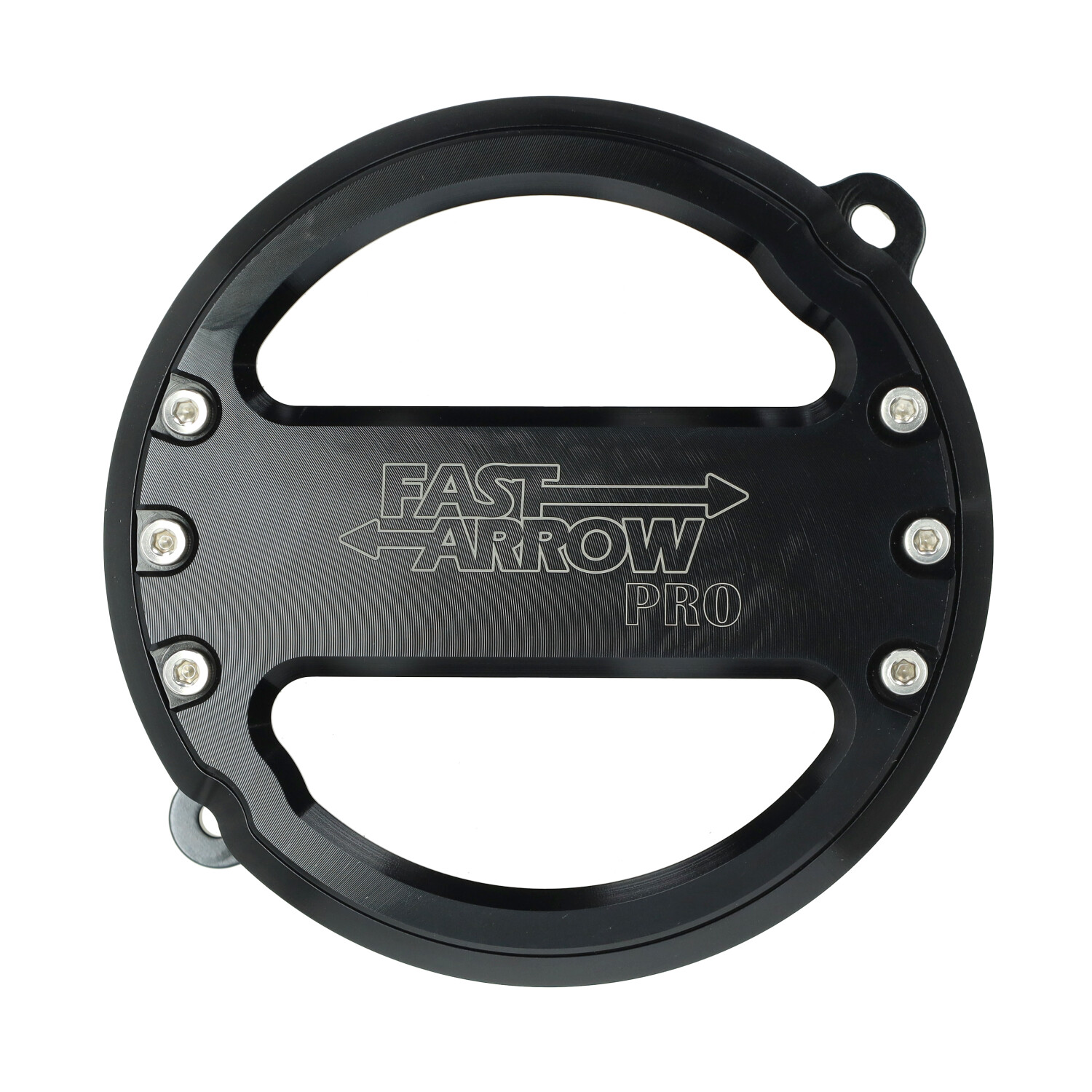 Vliegwieldeksel Fast Arrow Pro Cnc Gefreesd Met Venster Zwart Voor Puch Maxi - Afbeelding 3