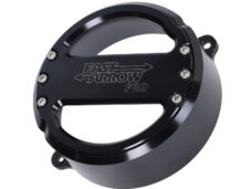 Fast Arrow Pro vliegwieldeksel zwart met venster voor Puch Maxi