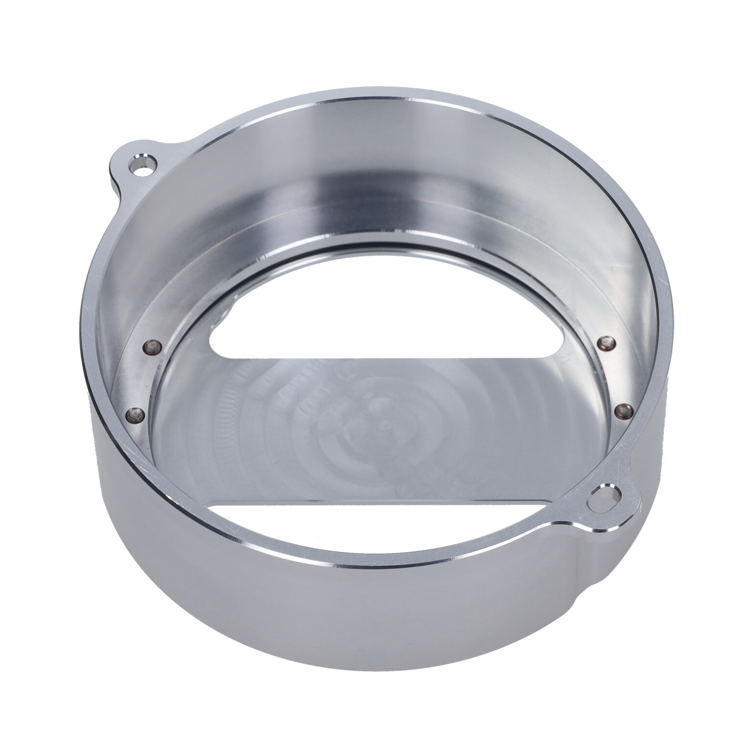 Vliegwieldeksel Fast Arrow Pro Cnc Gefreesd Met Venster Zilver Voor Puch Maxi - Afbeelding 2