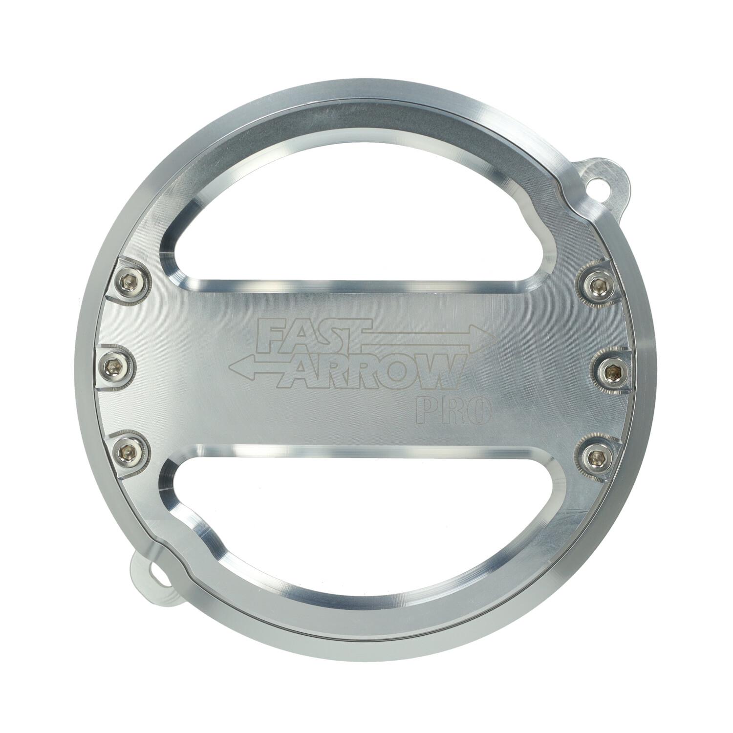 Vliegwieldeksel Fast Arrow Pro Cnc Gefreesd Met Venster Zilver Voor Puch Maxi - Afbeelding 3