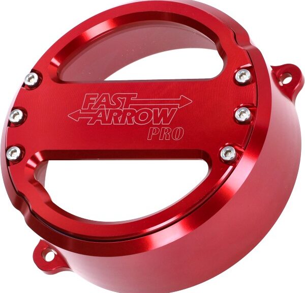vliegwieldeksel Fast Arrow Pro cnc met venster rood puch maxi