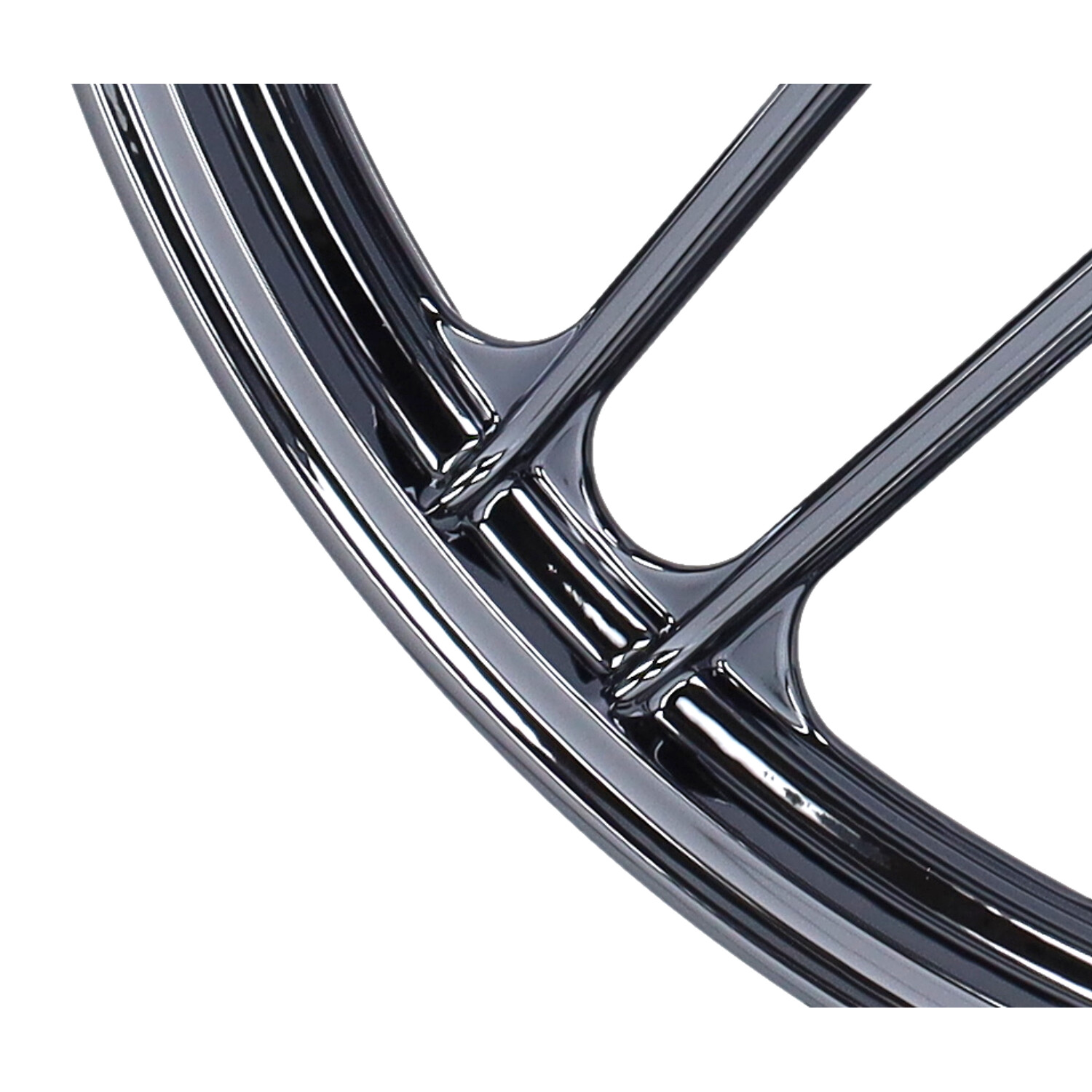 Fast Arrow Voorwiel/achterwiel Zwart/chroom Voor Puch Maxi - Afbeelding 2