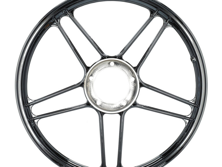 Voorwiel/achterwiel Fast-arrow Zwart/chroom Puch Maxi
