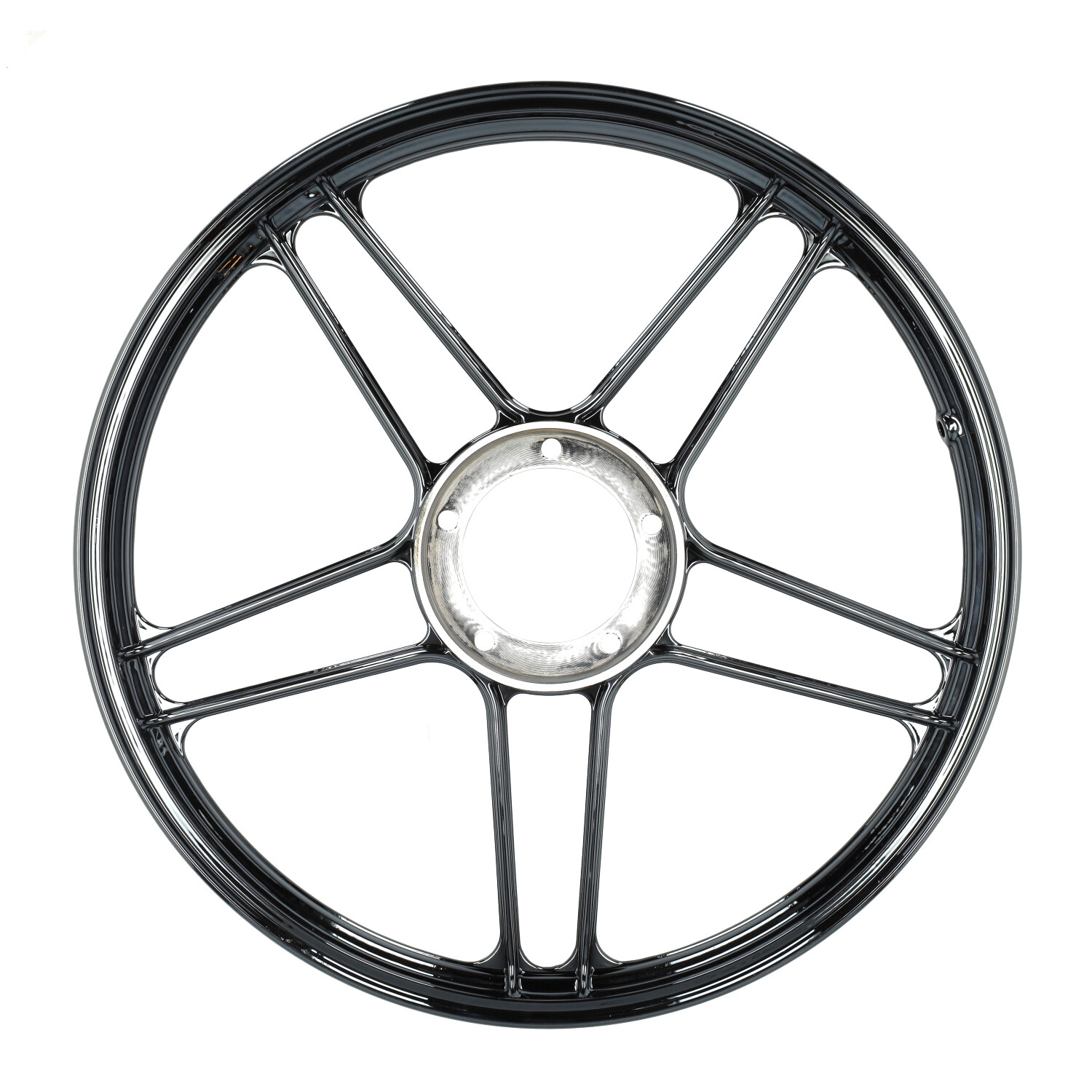 Fast Arrow Voorwiel/achterwiel Zwart/chroom Voor Puch Maxi - Afbeelding 3