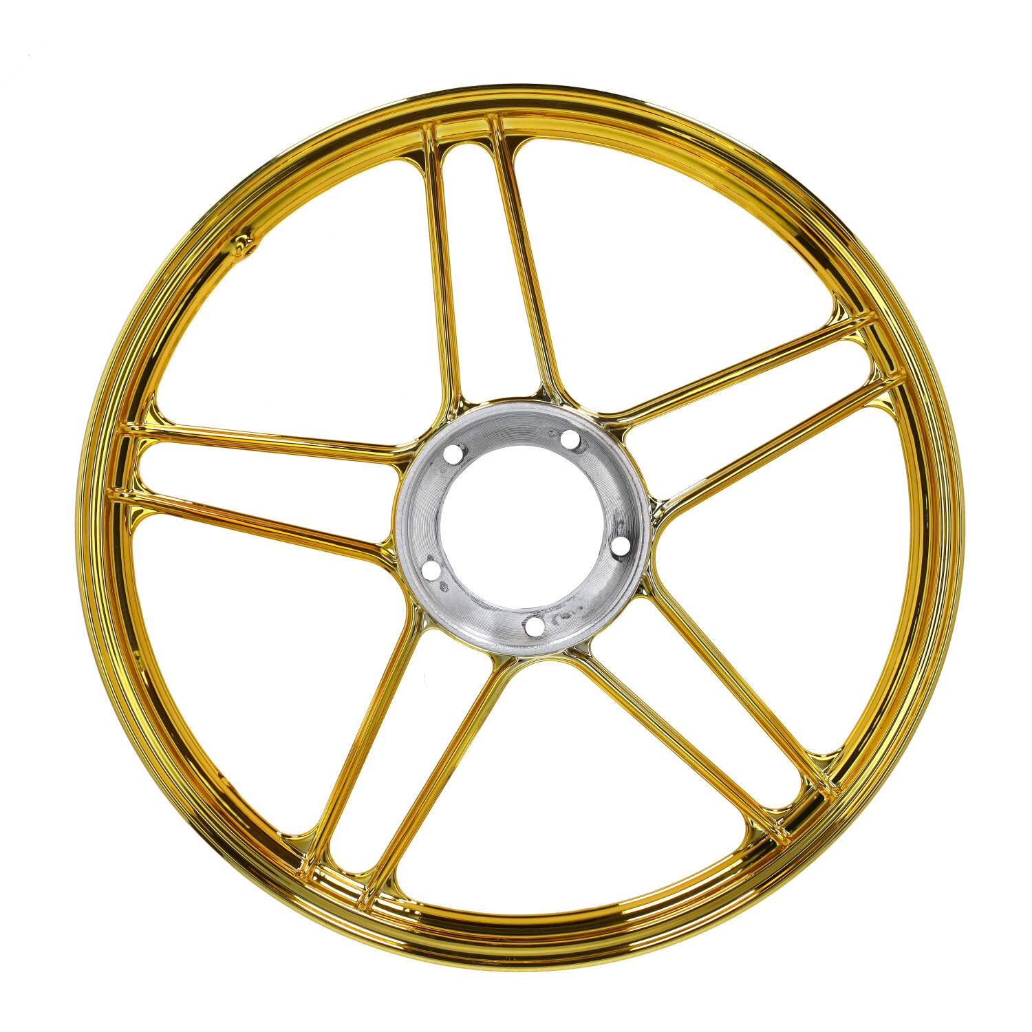 Fast-arrow Voor- En Achterwiel Goud/chroom Voor Puch Maxi - Afbeelding 3