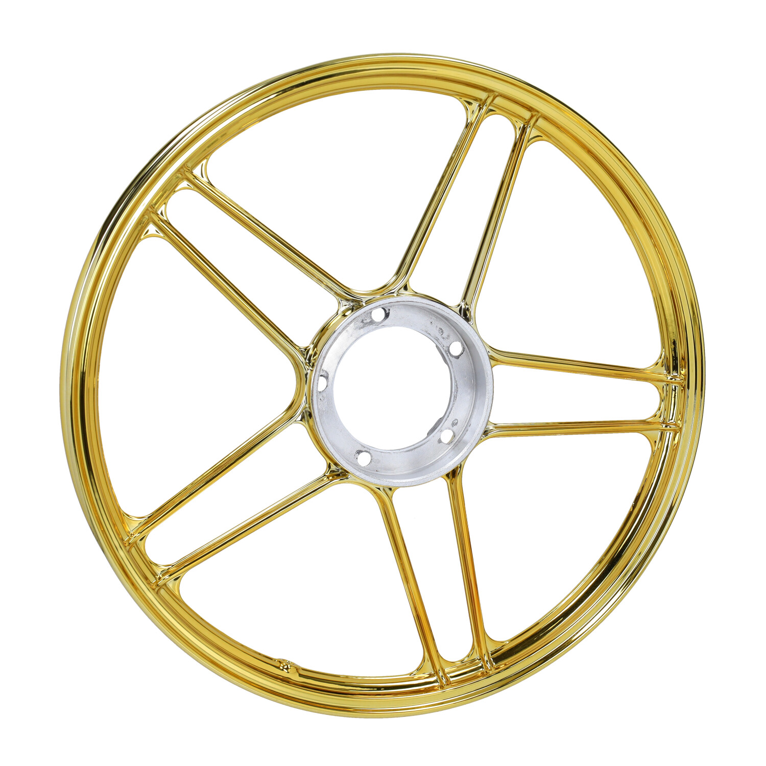 Fast-arrow Voor- En Achterwiel Goud/chroom Voor Puch Maxi - Afbeelding 5