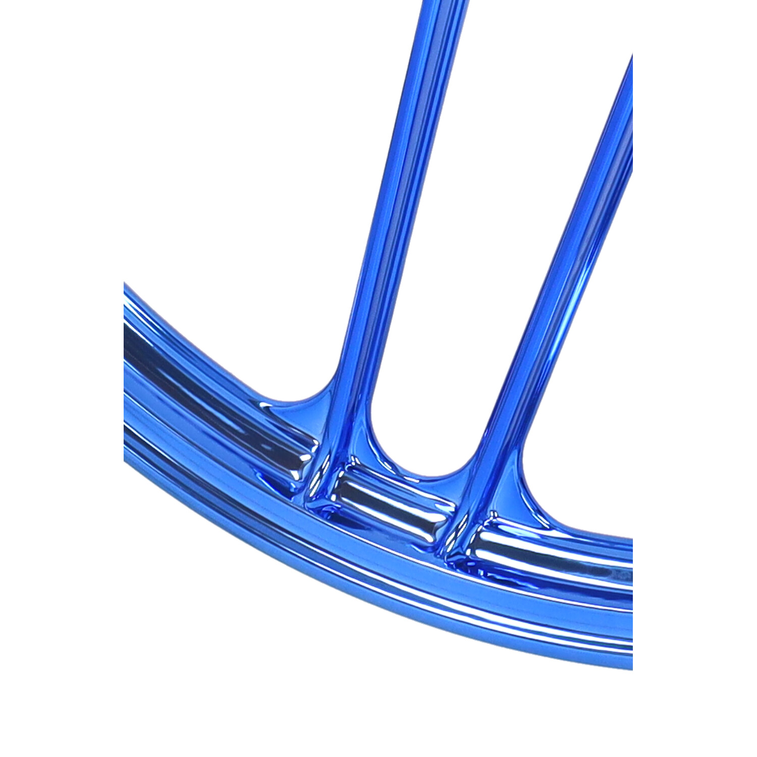 Fast-arrow Voorwiel/achterwiel Blauw/chroom Voor Puch Maxi - Afbeelding 2