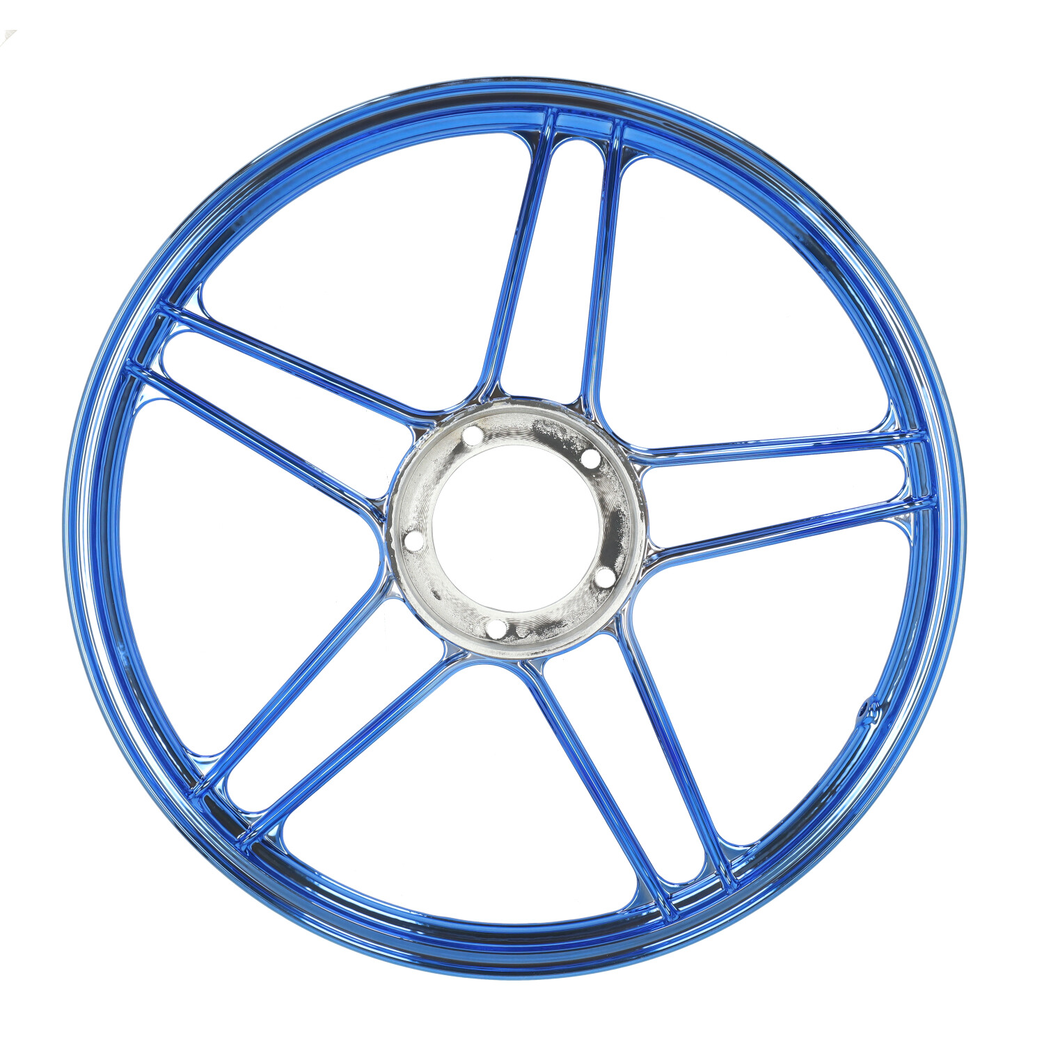 Fast-arrow Voorwiel/achterwiel Blauw/chroom Voor Puch Maxi - Afbeelding 3
