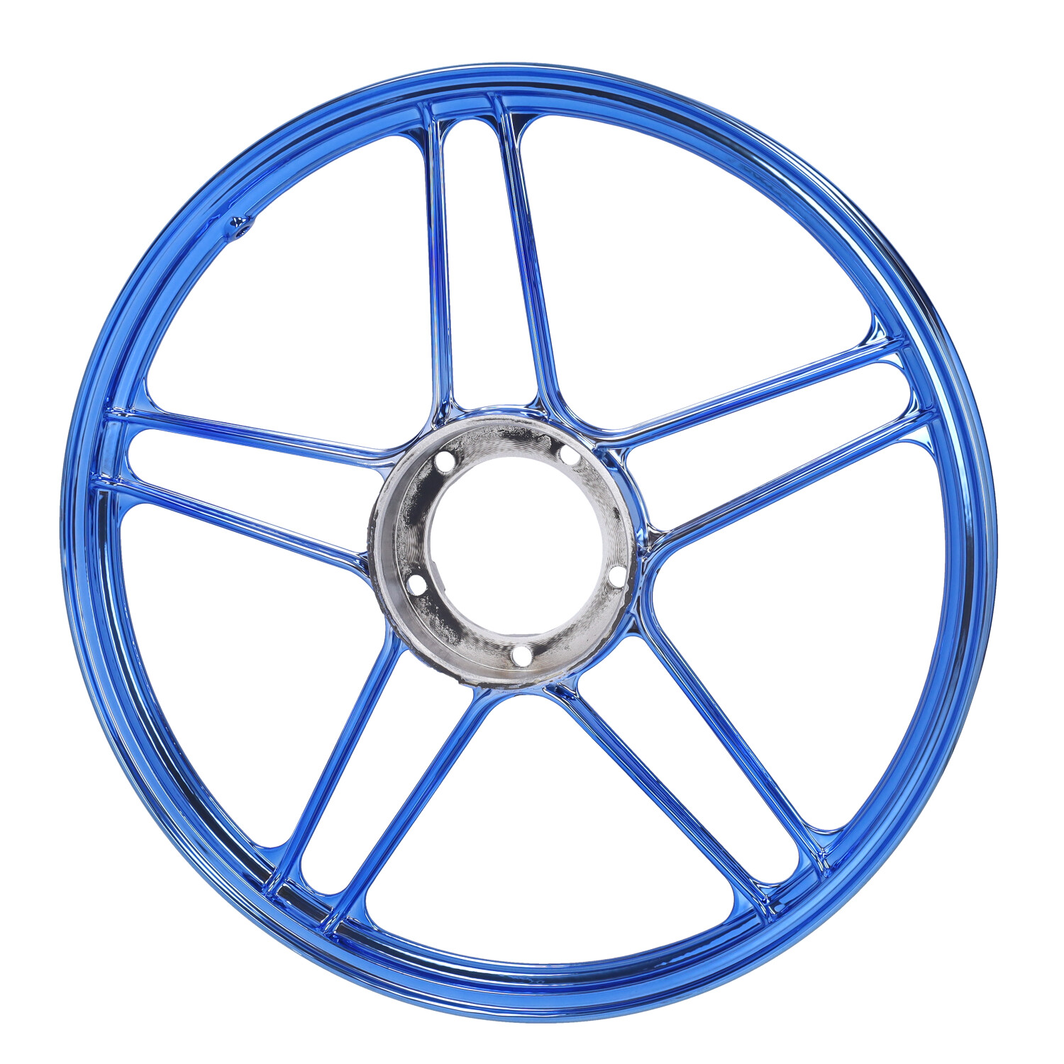 Fast-arrow Voorwiel/achterwiel Blauw/chroom Voor Puch Maxi - Afbeelding 5