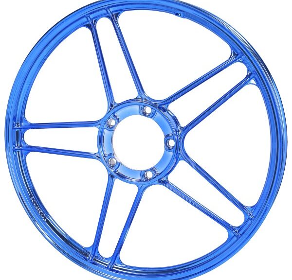 Fast Arrow Sport-1 17 inch stervelg blauw chroom voor Puch Maxi