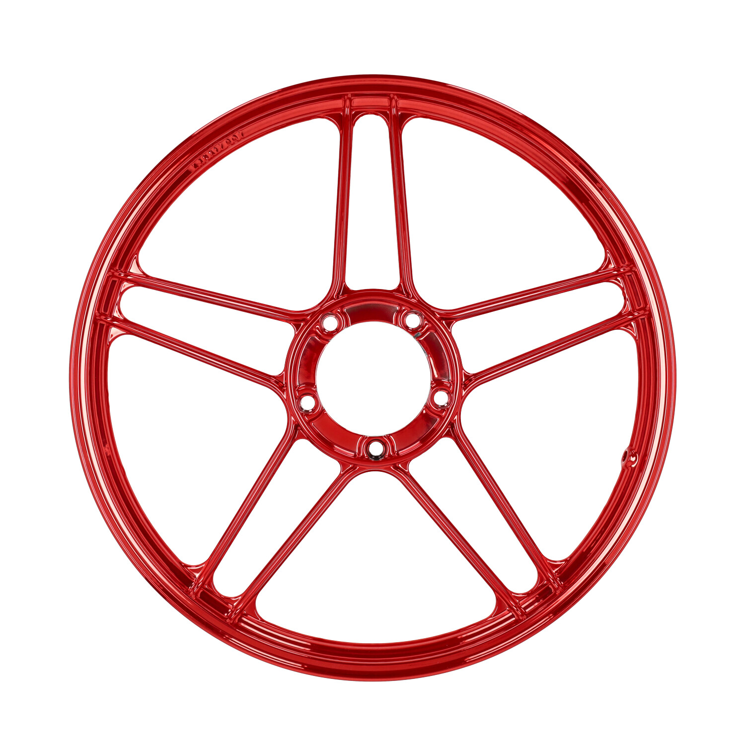 Voorwiel/achterwiel Fast-arrow Rood/chroom Voor Puch Maxi - Afbeelding 4