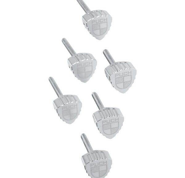 boutset Fast Arrow Pro zijscherm cnc + logo aluminium 6 stuks puch maxi