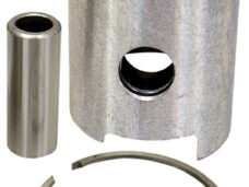 Piston en L 38.96 mm, axe de piston 12 mm pour cyclomoteur Zündapp