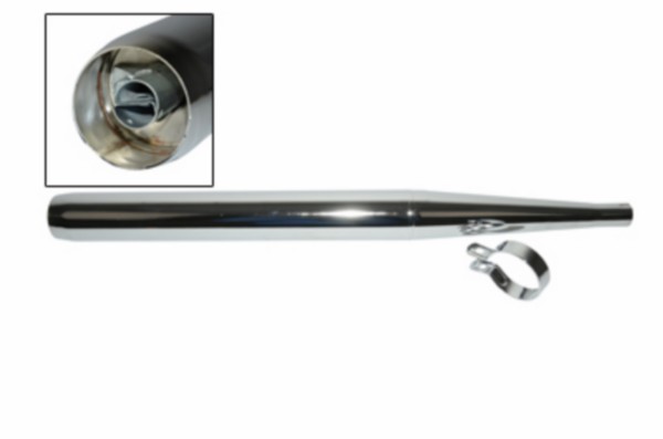 uitlaat jamarcol (made in EU) 60mm/26mm chroom cs50