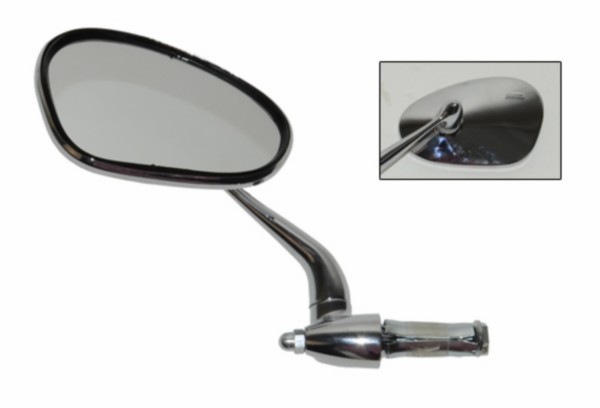 spiegel bumm stuurbevestiging links chroom zundapp 913/3l