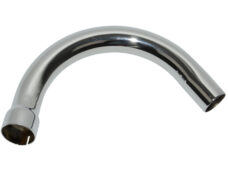 Korte chromen uitlaatbocht 36/32mm voor Zündapp brommer