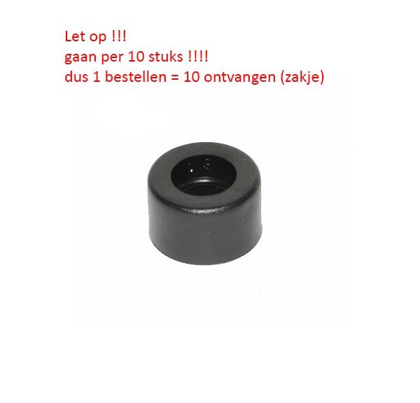 rubber achterkettingwiel klein (aantal 1=6 stuks in zakje) zundapp