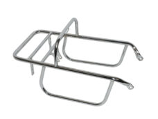 Chrome rear carrier with turn signal bracket for Zündapp 517 moped