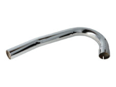 Chrome exhaust bend double kink 32/32mm for Zündapp moped