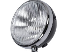 Round headlight 170mm black for Zündapp and Kreidler mopeds