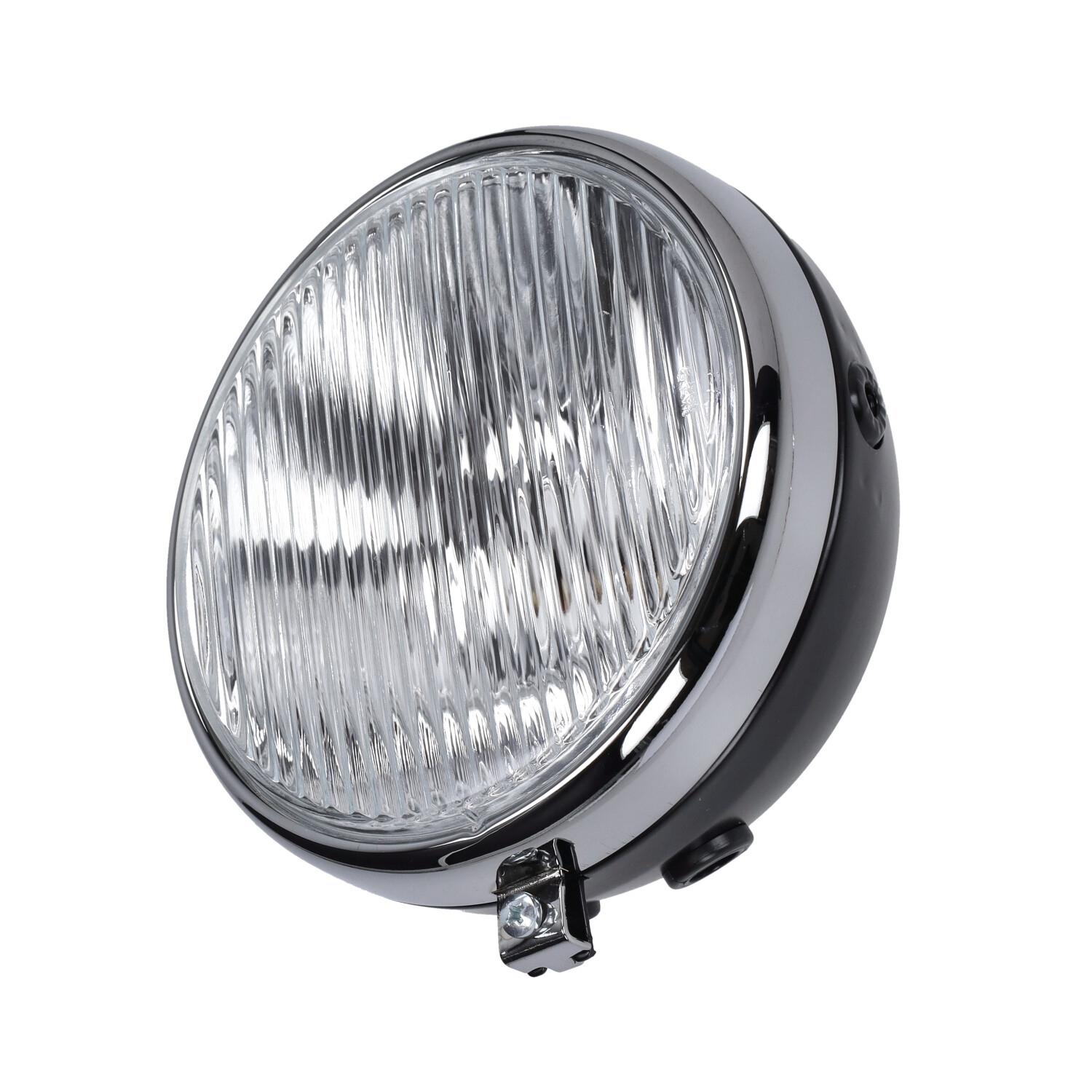 Ronde koplamp 170mm zwart voor Zündapp en Kreidler brommer