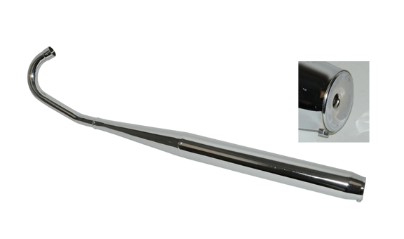 Uitlaat fluister dubbele knik 32/32mm
