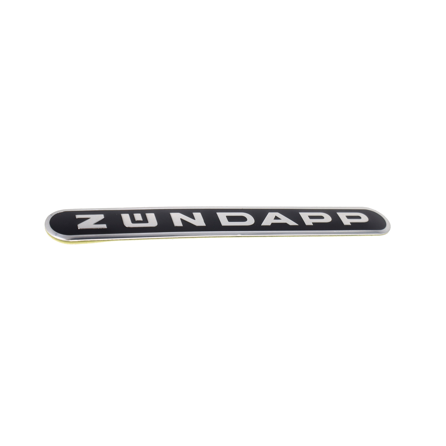 Zündapp Sticker Langwerpig Alu/zwart - Afbeelding 3