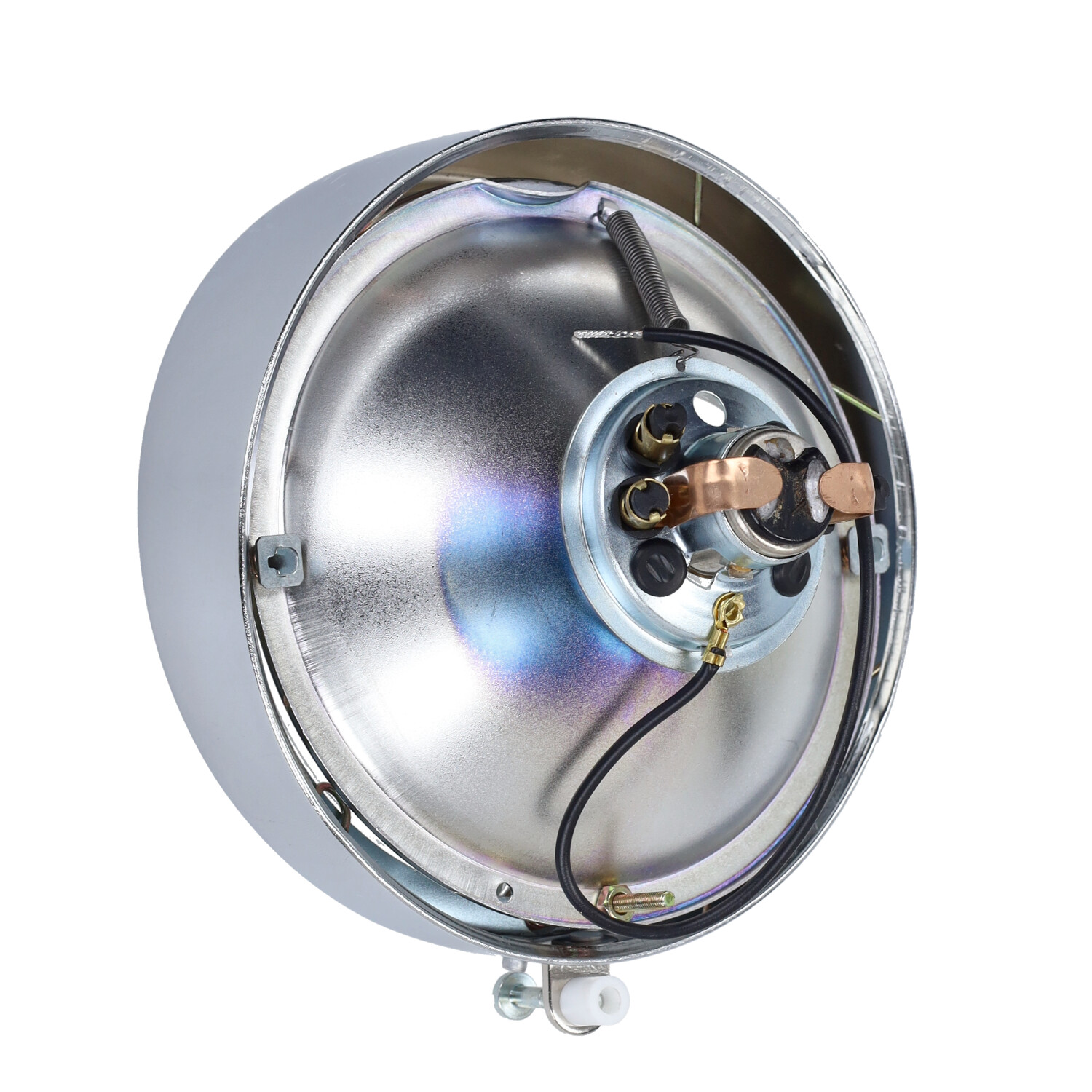 Koplampunit Ba20 Chroom 115mm Voor Zündapp Cs50 - Afbeelding 2