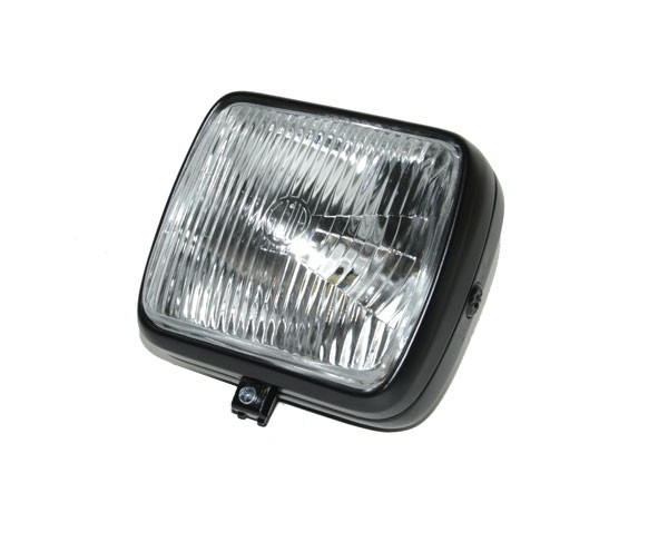 koplamp guia vierkant (made in EU) zwart kreidler