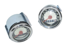 VDO speedometer skive 48mm hvid sort til Puch Kreidler Zündapp knallert