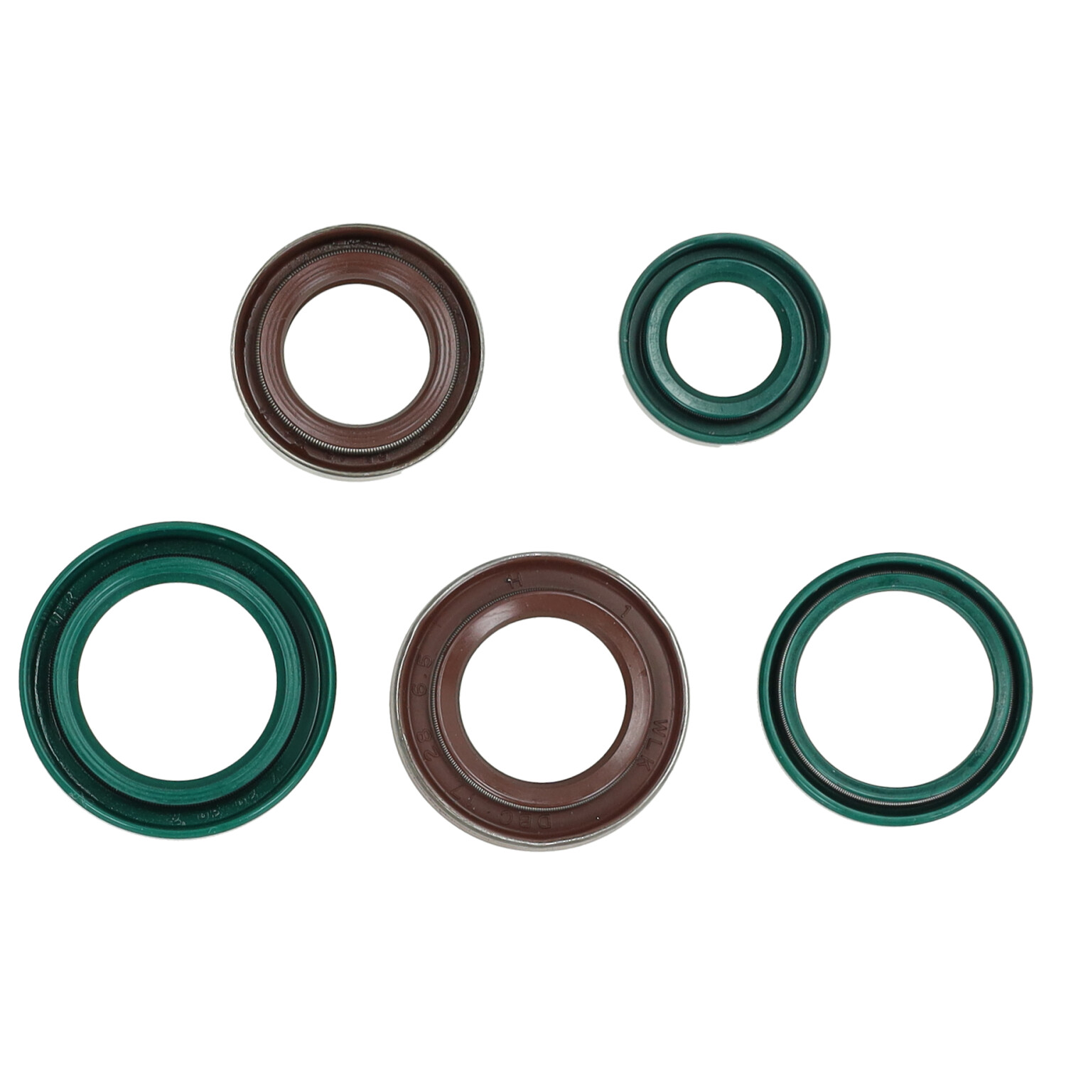 Keerringset Viton Krukas Voor Zündapp 4v-5v (5 Stuks) - Afbeelding 3