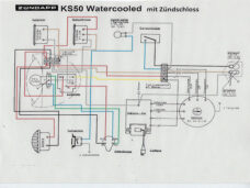 Zündschalter-Kabelbaum grau für Zündapp KS50 LC Moped