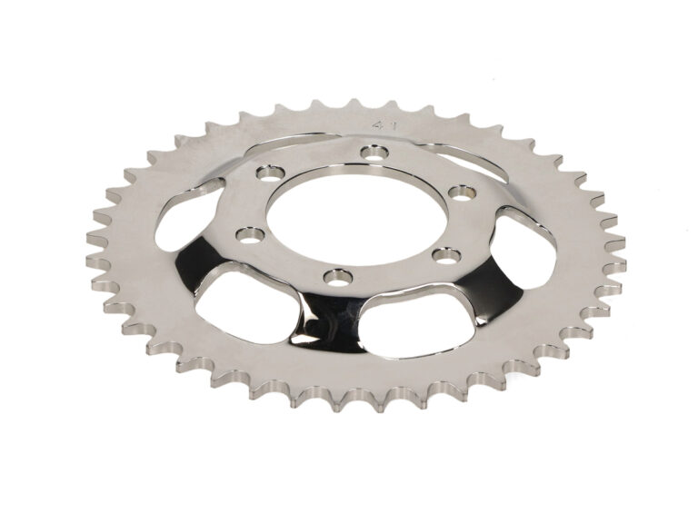 Achterkettingwiel 41t 3/16 chroom — geschikt voor Zündapp ks50