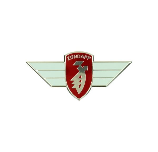 sticker logo stuur rood/wit/zilver zundapp