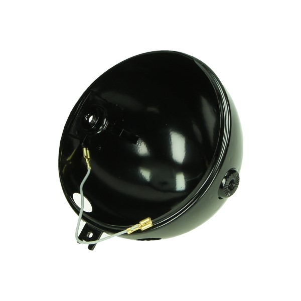 Koplamphuis 13cm zwart voor Zündapp KS50 en GS125