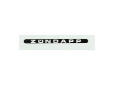 Pegatina Zündapp, ciclomotor alargado en blanco y negro