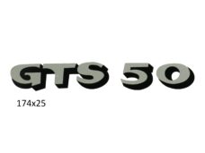 Zilver zwart sticker voor Zündapp GTS 50 brommer