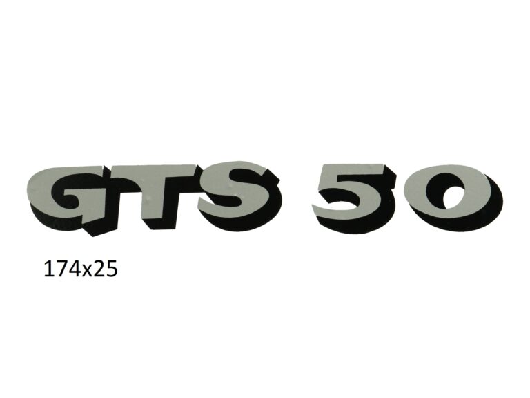 Sticker zilver/zwart GTS 50 — geschikt voor Zündapp