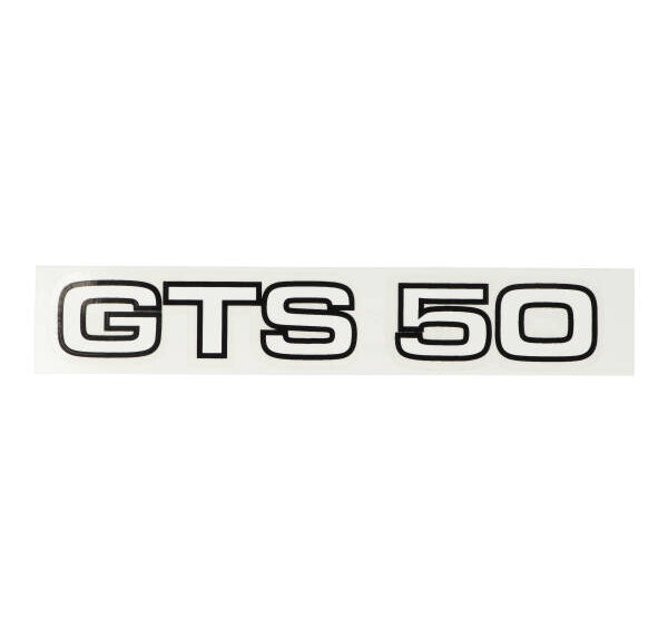 Sticker wit/zwart GTS 50 — geschikt voor Zündapp