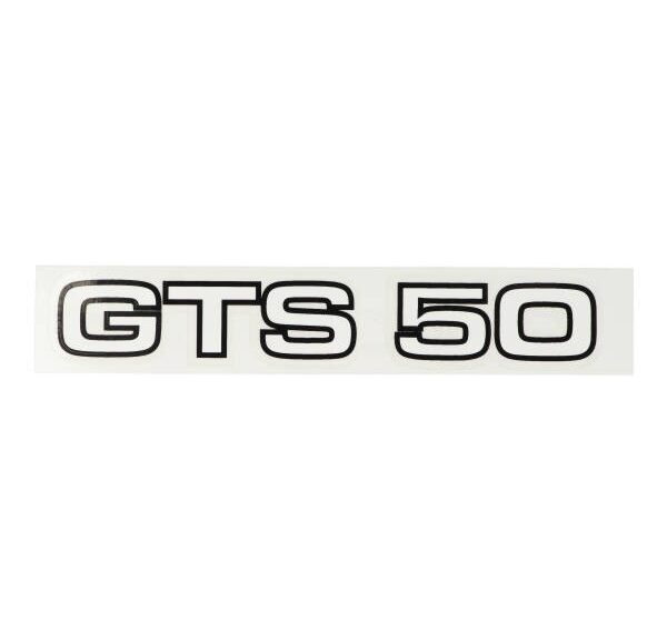 sticker wit/zwart gts 50