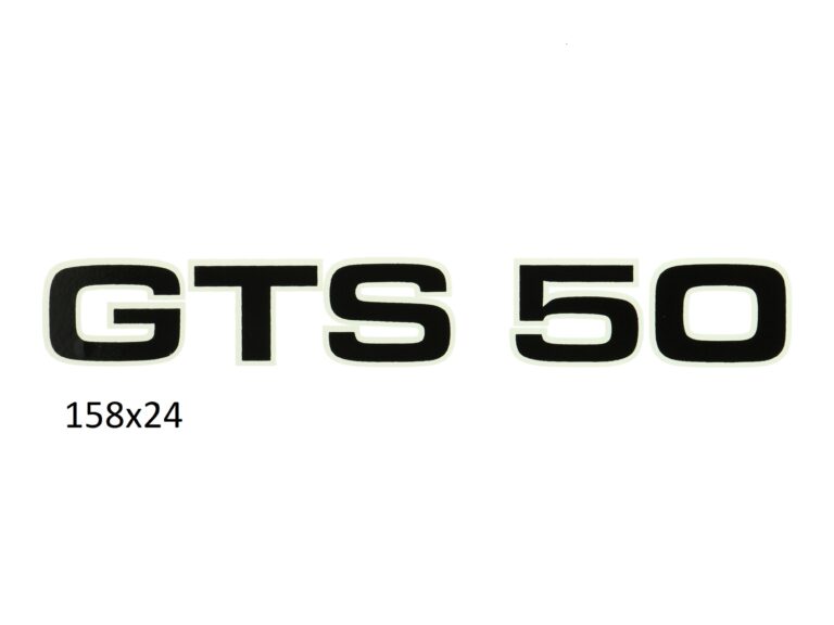 Sticker zwart/wit GTS 50 — geschikt voor Zündapp