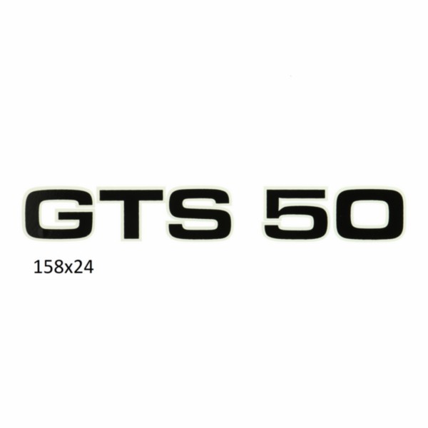 sticker zwart/wit gts 50