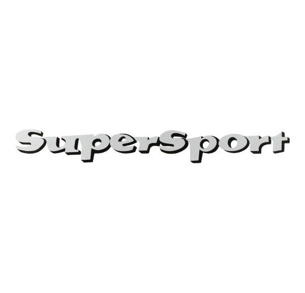 Sticker grijs/zwart — geschikt voor Zündapp Supersport