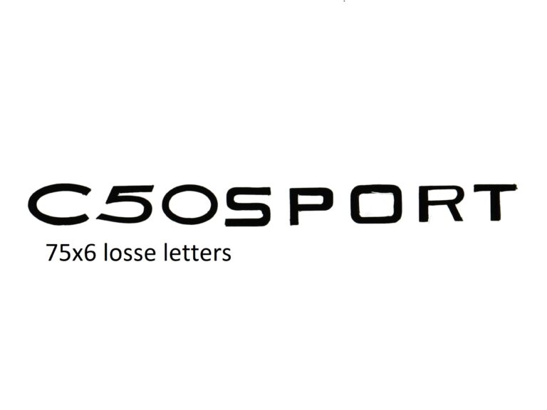 Sticker benzinetank C50 sport zwart — geschikt voor Zündapp