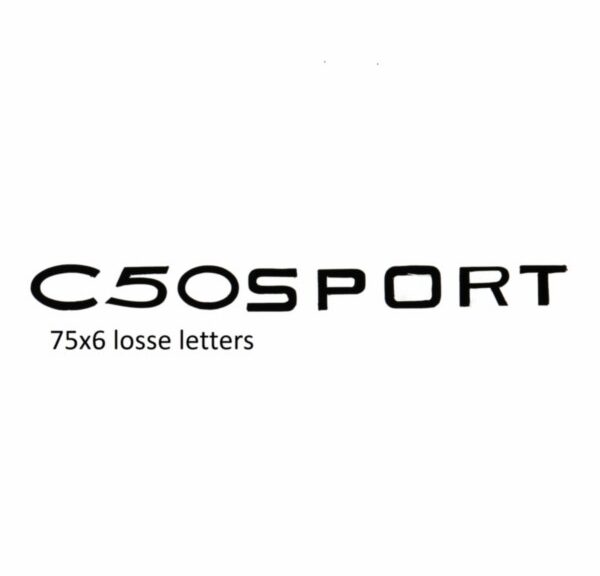 sticker benzinetank C50 sport zwart zundapp