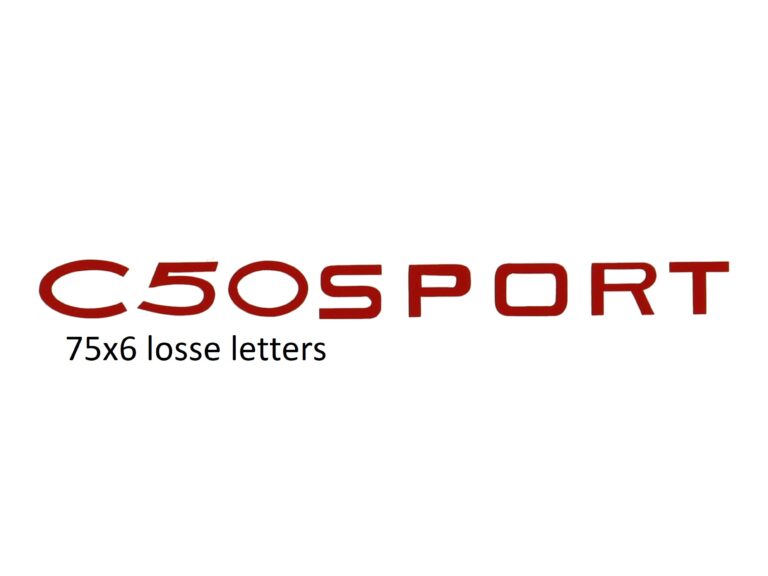 Sticker benzinetank C50 sport rood — geschikt voor Zündapp