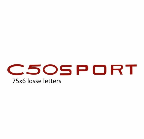sticker benzinetank C50 sport rood zundapp